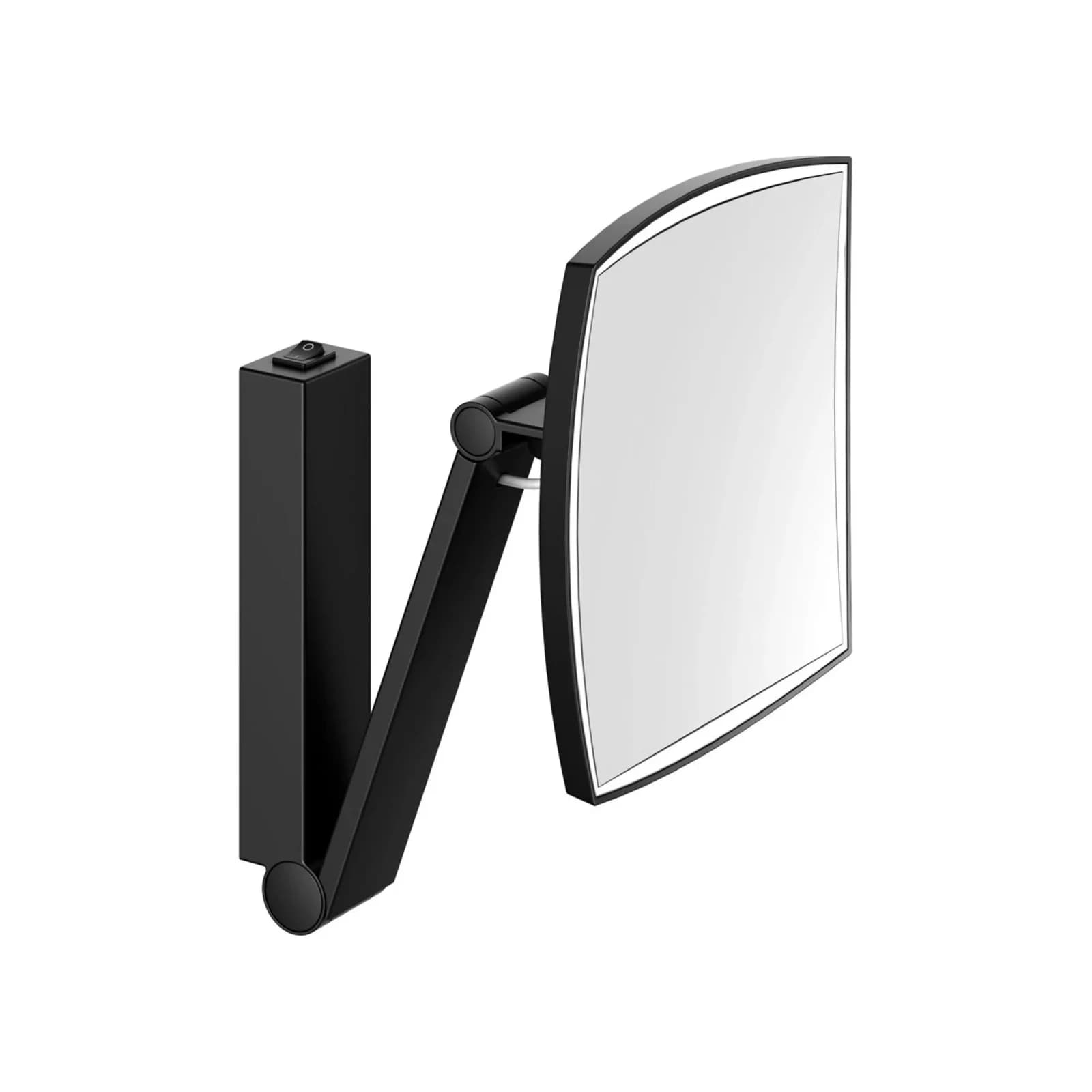 Keuco iLook_move Kosmetikspiegel 200x200mm LED Beleuchtung Schwarz