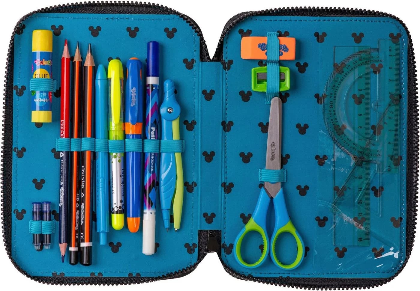 Federmäppchen COOLPACK Etui XL Disney Mickey Mouse Polyester Befüllt