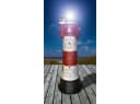 Jürgen Westerholt Solar-Gartenleuchte Leuchtturm Rot/Weiß Schwarz Bild 1