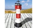 Jürgen Westerholt Solar-Gartenleuchte Leuchtturm Rot/Weiß Schwarz Bild 4
