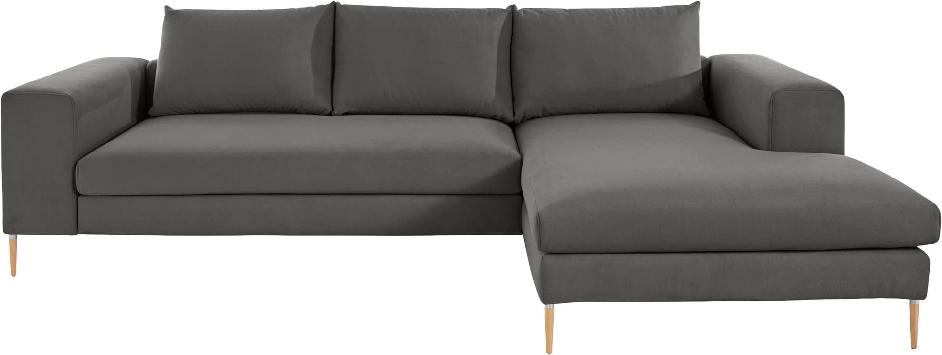 OTTO HOME Finnja Polsterecke Grau XXL Ecksofa mit Recamiere