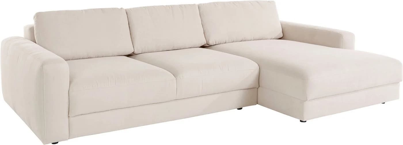 HOME AFFAIRE Ecksofa Bloomfield L-Form Beige Mega-Recamiere