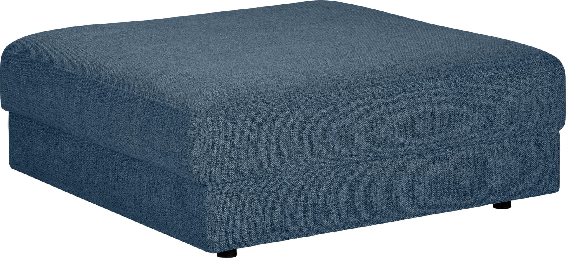 Trendmanufaktur Polsterhocker Bourbon Blau Horizon XXL