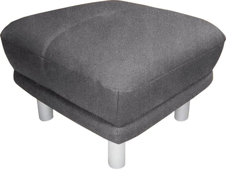 TRENDMANUFAKTUR Hocker Cecilia Anthrazit Microfaser