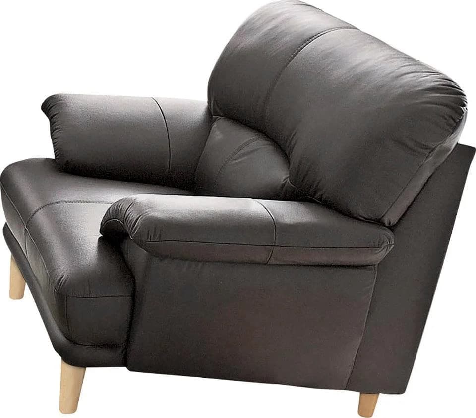 TRENDMANUFAKTUR Cecilia Loungesessel Braun Naturleder