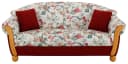 Home Affaire Milano 2-Sitzer Sofa Rot Chenille Blumenmuster Bild 1