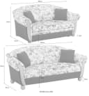 Home Affaire Polstergarnitur Milano Landhausstil Braun 2- und 3-Sitzer Bild 1