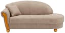 HOME AFFAIRE Milano Ottomane Beige mit Armlehne Bild 2