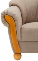 HOME AFFAIRE Milano Ottomane Beige mit Armlehne Bild 5