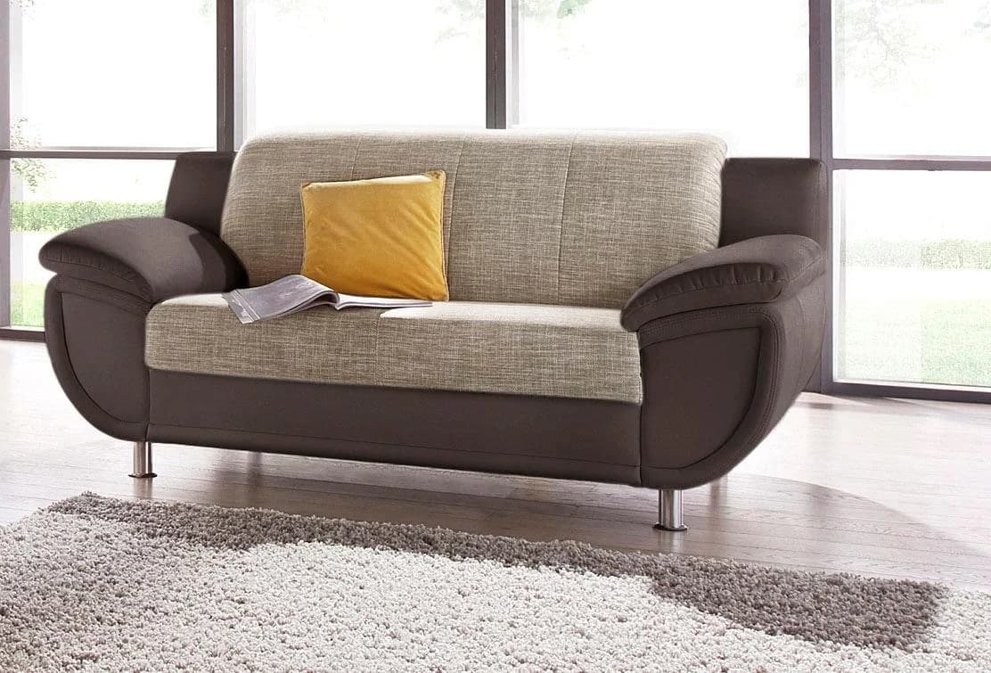Trendmanufaktur Rondo 3 2-Sitzer Sofa Braun Beige