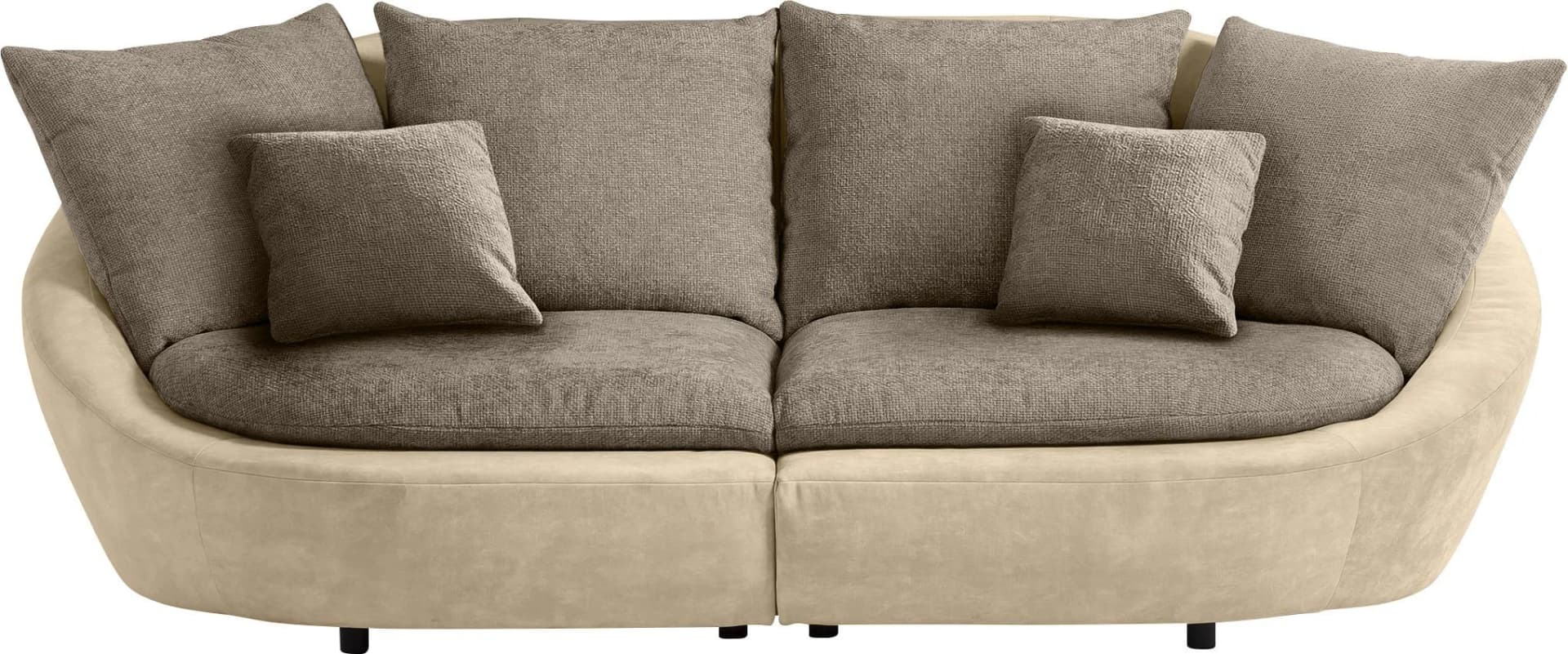 Trendmanufaktur Big-Sofa Maui Beige mit Rückenkissen