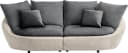 TRENDMANUFAKTUR Big-Sofa Maui Designersofa Chenille naturel/schwarz Bild 1