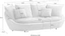 TRENDMANUFAKTUR Big-Sofa Maui Designersofa Chenille naturel/schwarz Bild 3