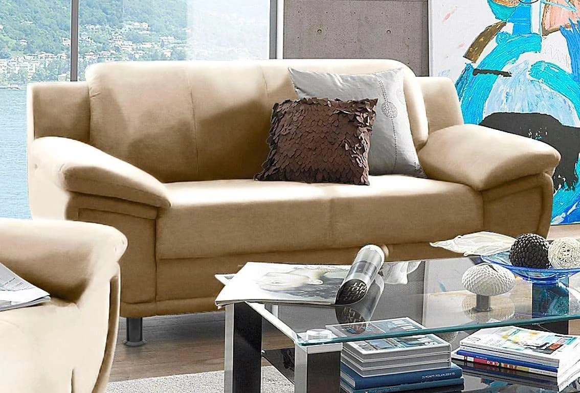 TRENDMANUFAKTUR Rondo 2-Sitzer Sofa mit breiten Armlehnen