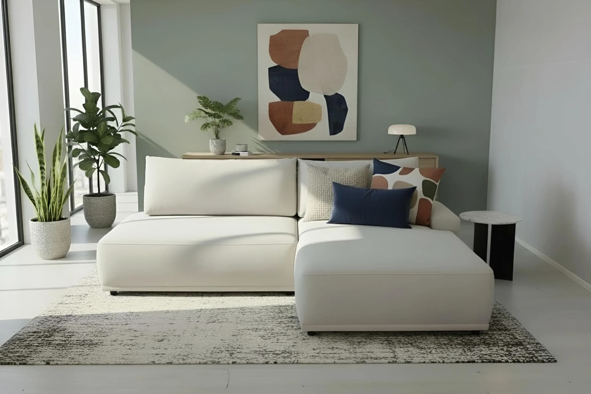 Trendmanufaktur Ecksofa Fordon II mit Schlaffunktion und Bettkasten Grau