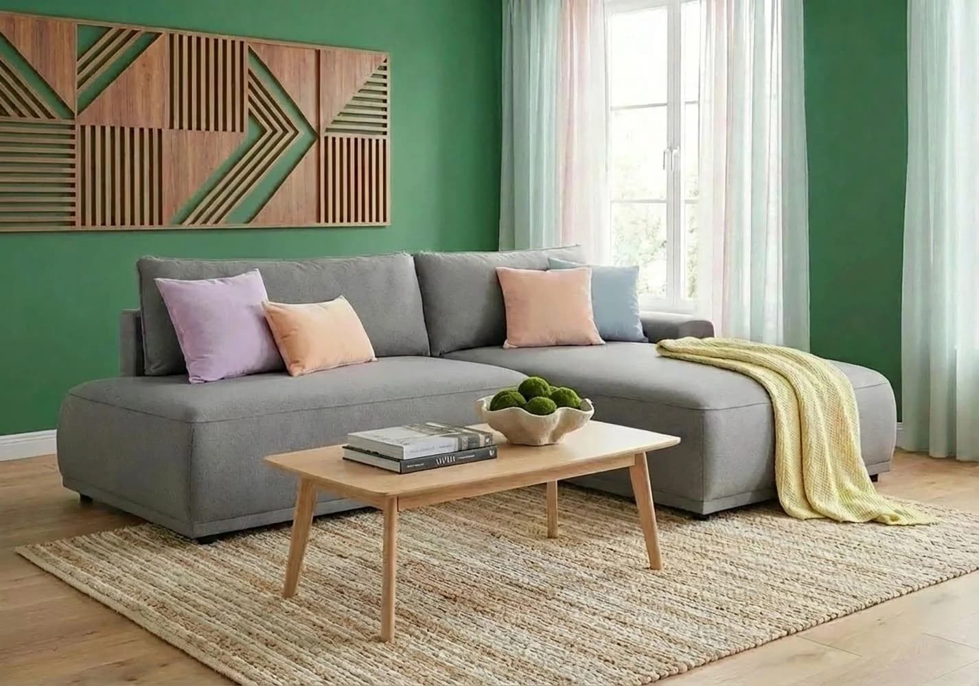 Ecksofa Trendmanufaktur Fordon II Schlafsofa Bettkasten L-Form Anthrazit