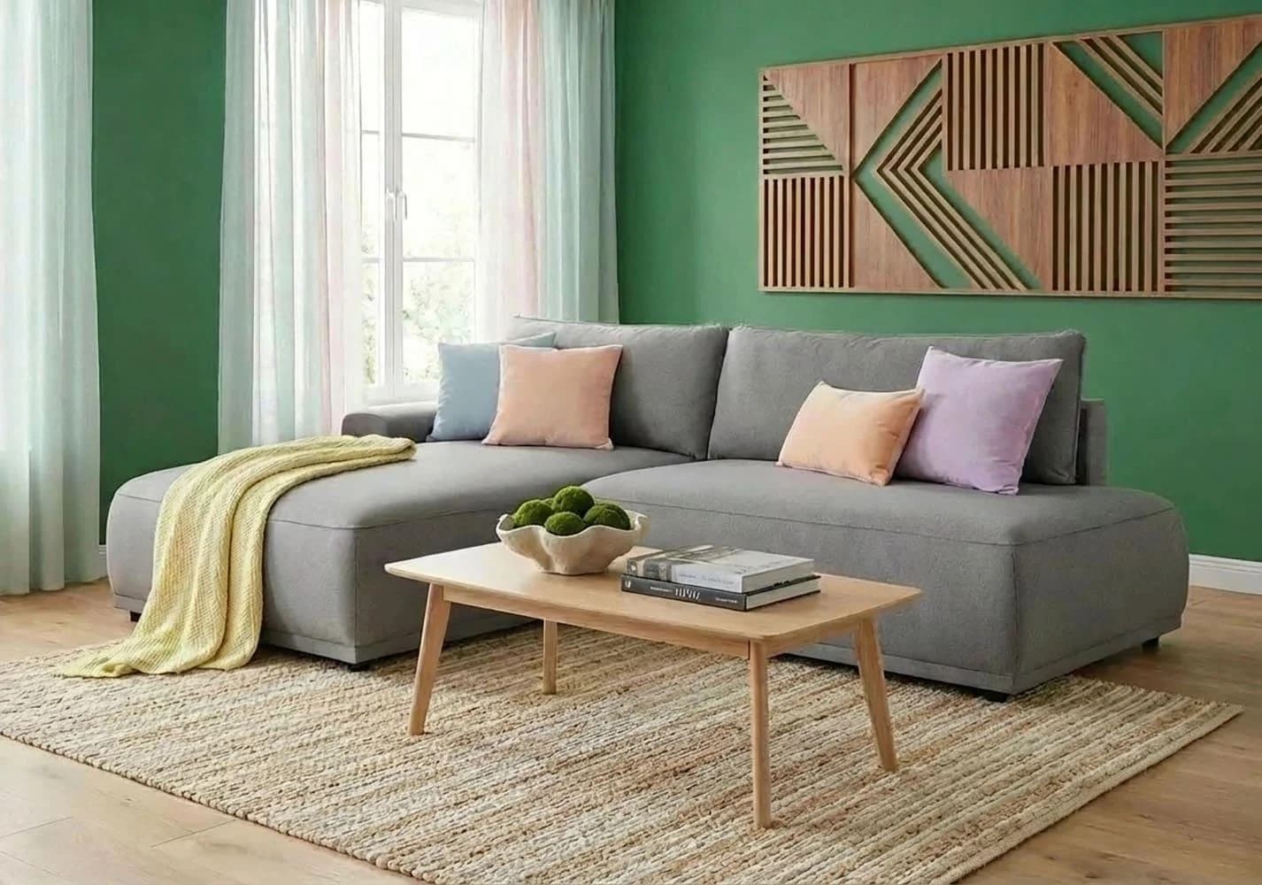 Ecksofa Fordon II mit Bettkasten und Schlaffunktion Anthrazit