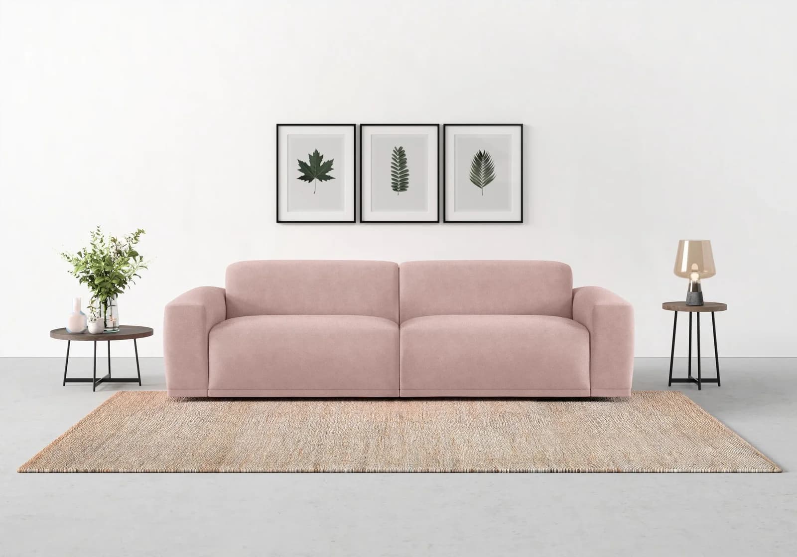 Trendmanufaktur Braga Big-Sofa Flieder 4-Sitzer