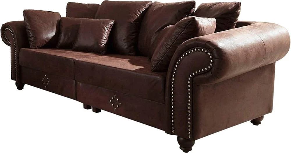 Big-Sofa King George Mega Sofa von Home Affaire, Dunkelbraun - Bild 2