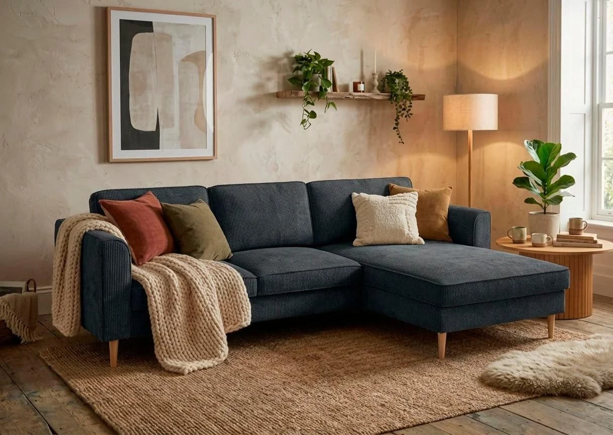 Ecksofa HOME AFFAIRE Booster Dunkelgrau L-Form 232 cm