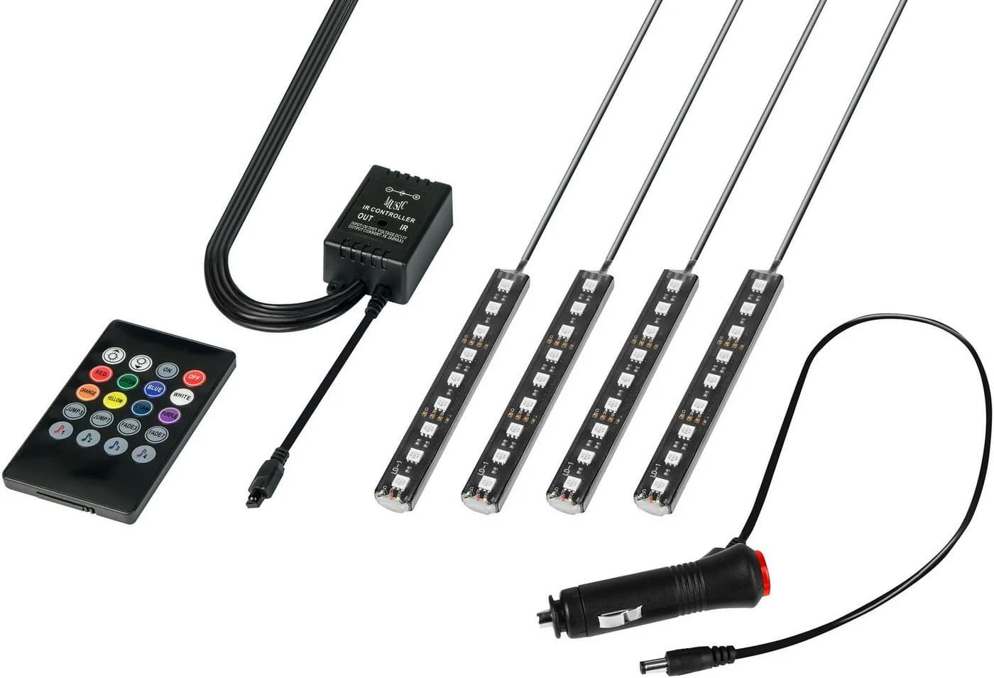 EUFAB LED Innenraumbeleuchtung 12V RGB mit Fernbedienung - Bild 2