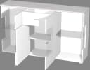 Höltkemeyer Sideboard Happy 150 cm Schwarz Bild 1
