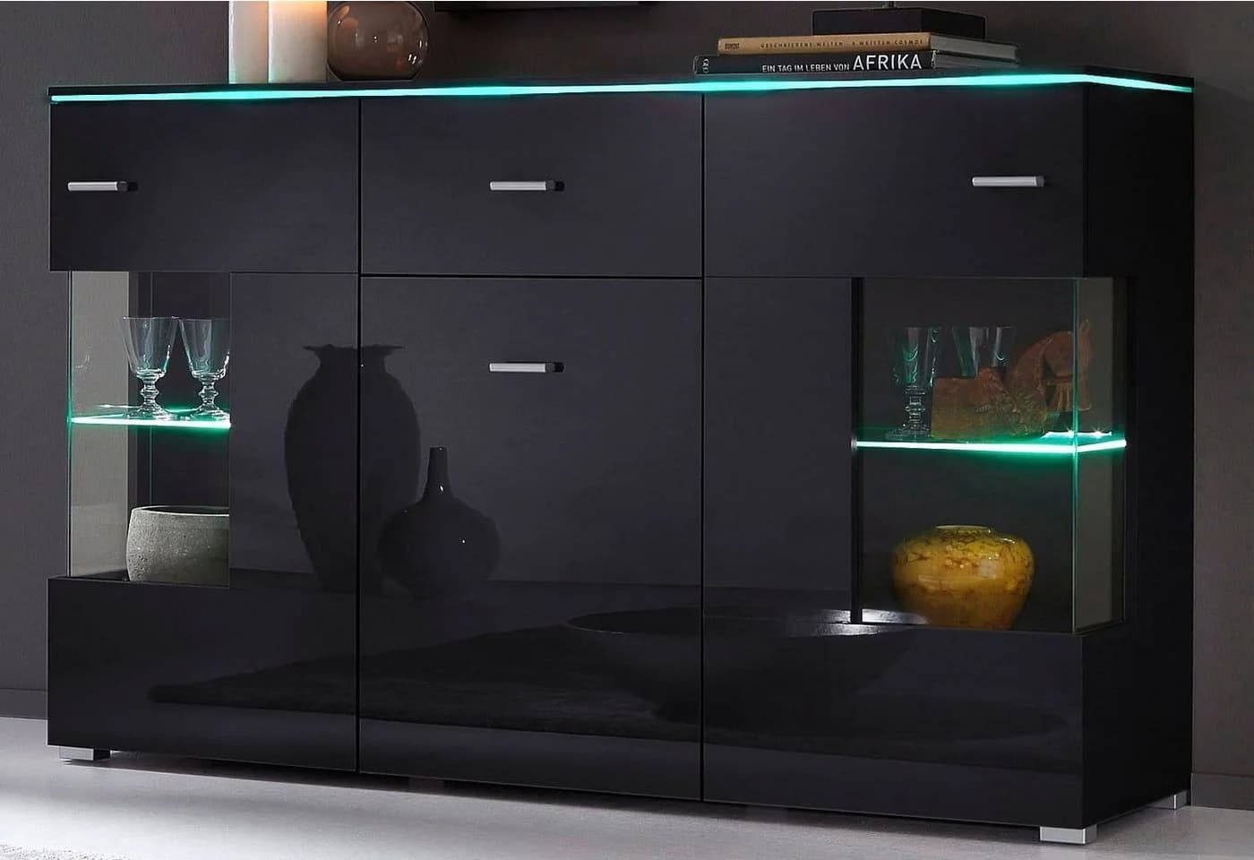 Höltkemeyer Sideboard Happy 150 cm Schwarz - Bild 2