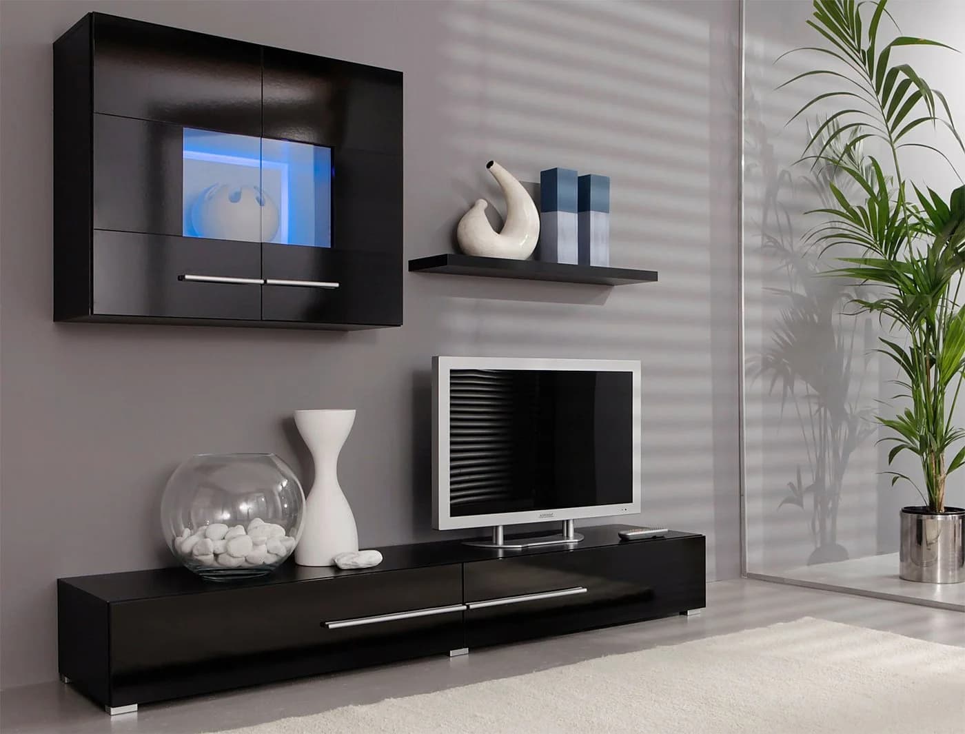HÖLTKEMEYER Wandregal Aqua Schwarz Modern