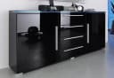 HÖLTKEMEYER Sideboard Line Schwarz Hochglanz Bild 2