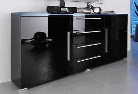 HÖLTKEMEYER Sideboard Line Schwarz Hochglanz - Bild 2