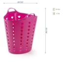 Kreher Aufbewahrungskorb Set 2x 65 Liter Rosa/Blau Flexibel Bild 1