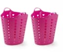 Kreher Aufbewahrungskorb Set 2x 65 Liter Rosa/Blau Flexibel Bild 2
