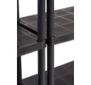 Kreher Schwerlastregal Set 2x Schwarz Kunststoff 5 Böden Bild 4