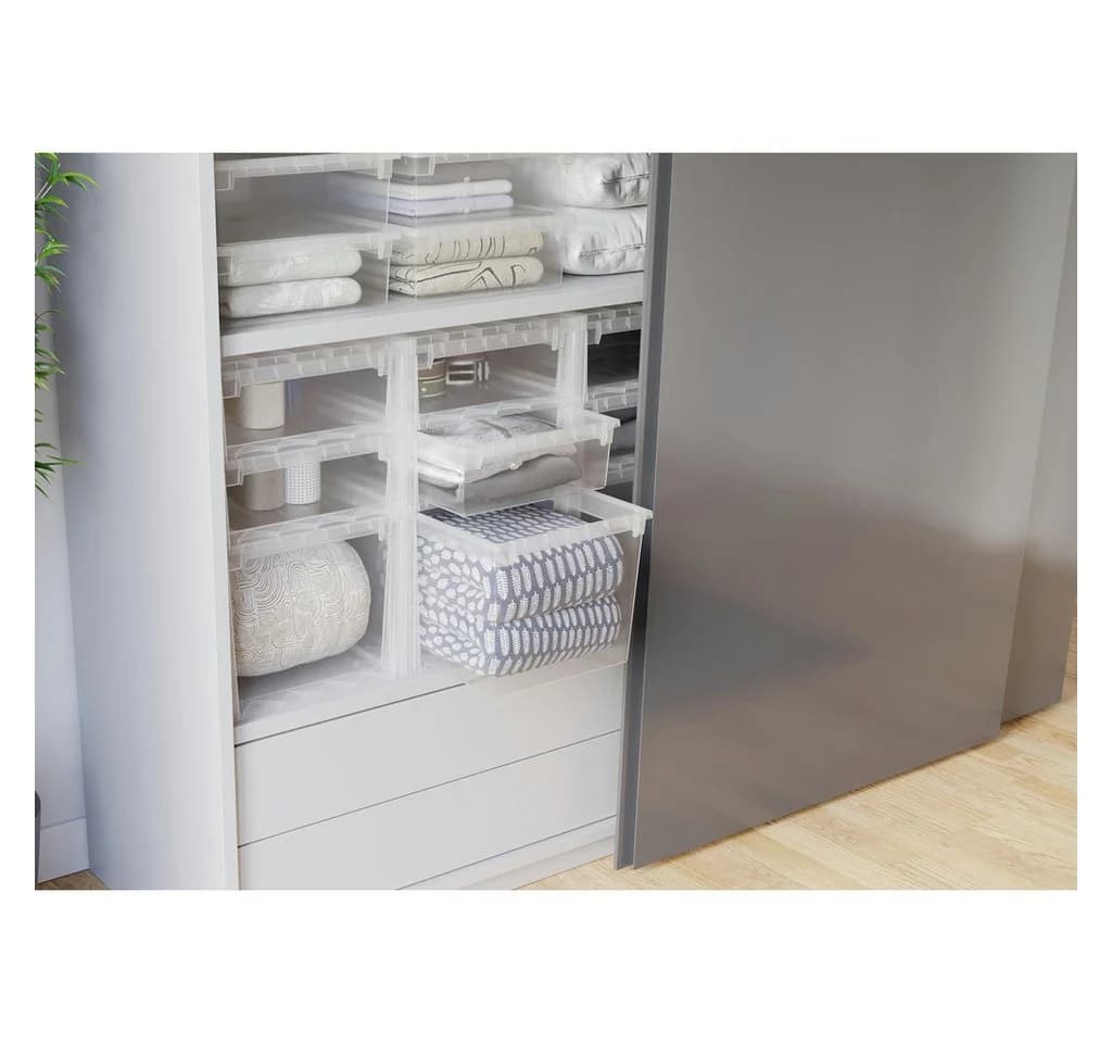 Kreher Schubladenbox Set XL 2-tlg. Transparent Kunststoff - Bild 5