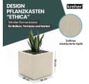 Kreher Pflanzkübel 'Ethica' Beige Strukturierter Kunststoff Bild 1