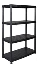 Kreher Schwerlastregal Deluxe 4 Böden Schwarz Kunststoff Bild 3