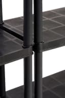 Kreher Schwerlastregal Deluxe 4 Böden Schwarz Kunststoff Bild 4