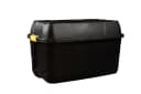 Kreher Auflagenbox XXL Rollbox Schwarz/Gelb mit Deckel Bild 2