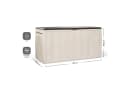 Kreher Kissenbox Leonardo 270L Creme Weiß Kunststoff Abwaschbar Bild 1