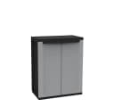 Kreher Mehrzweckschrank Kunststoffschrank 'J-Twist' Schwarz/Grau Bild 1