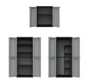 Kreher Mehrzweckschrank Kunststoffschrank 'J-Twist' Schwarz/Grau Bild 2