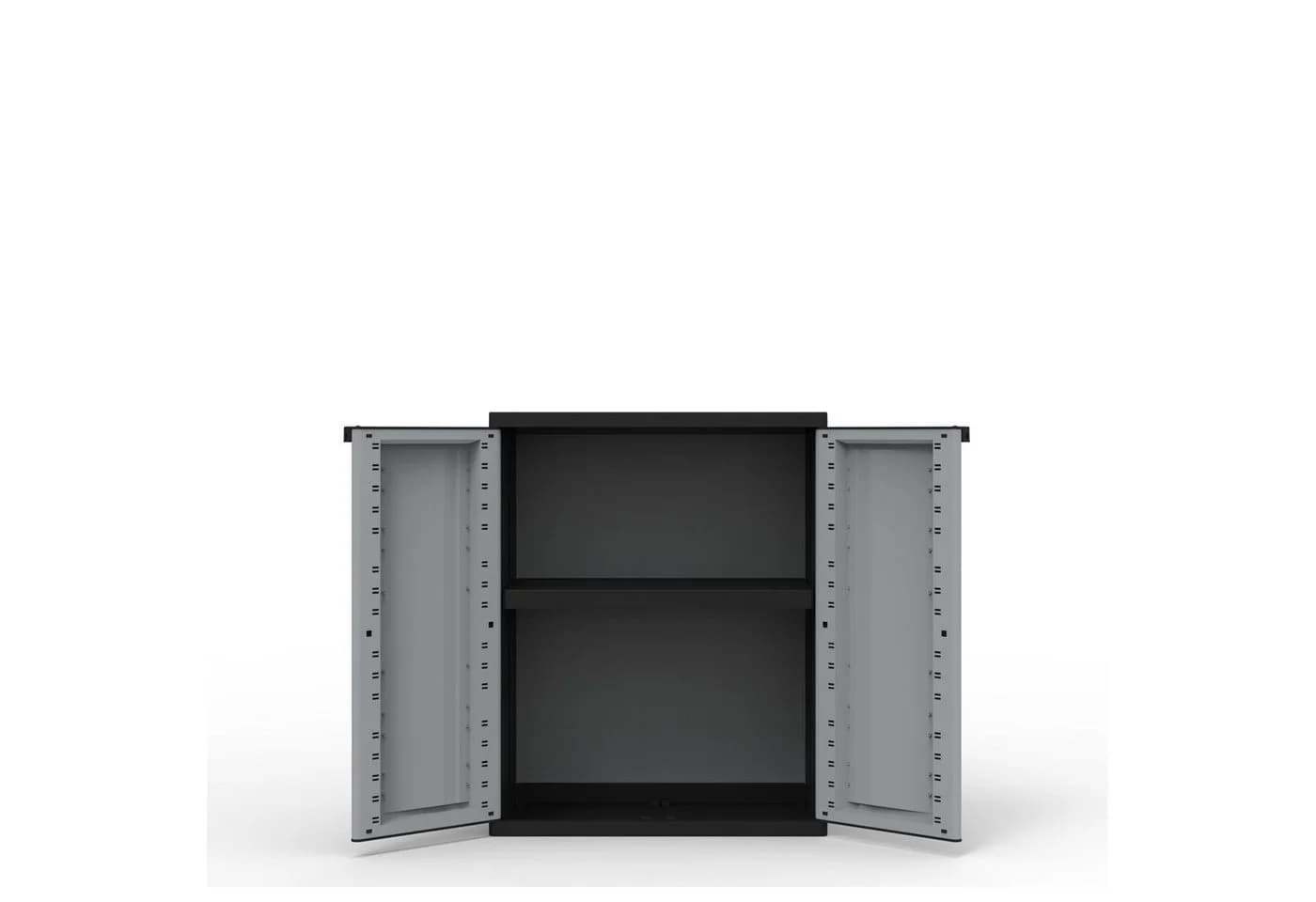 Kreher Mehrzweckschrank Kunststoffschrank 'J-Twist' Schwarz/Grau - Bild 3