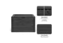 Kreher Kissenbox 'Wood' Holz Optik Anthrazit Aufbewahrungsbox Bild 3