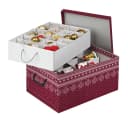 Kreher Aufbewahrungsbox Karton Red Snowflake für Christbaumkugeln Bild 2