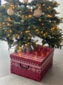 Kreher Aufbewahrungsbox Karton Red Snowflake für Christbaumkugeln Bild 5