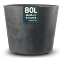 Kreher Pflanzkübel Millennium 80L Naturstein Optik Rollbar Anthrazit Bild 2
