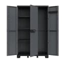 Kreher Mehrzweckschrank Dreitüriger Kunststoffschrank Ardesia Anthrazit Bild 2