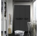 Kreher Mehrzweckschrank Dreitüriger Kunststoffschrank Ardesia Anthrazit Bild 3