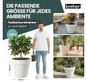 Kreher Pflanzkübel Set 'LIKE' XXL + XL - Grau - Rollbar - UV-beständig Bild 1