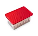 Kreher X-Mas Aufbewahrungsbox Rot Transparent mit Einteilern Bild 1